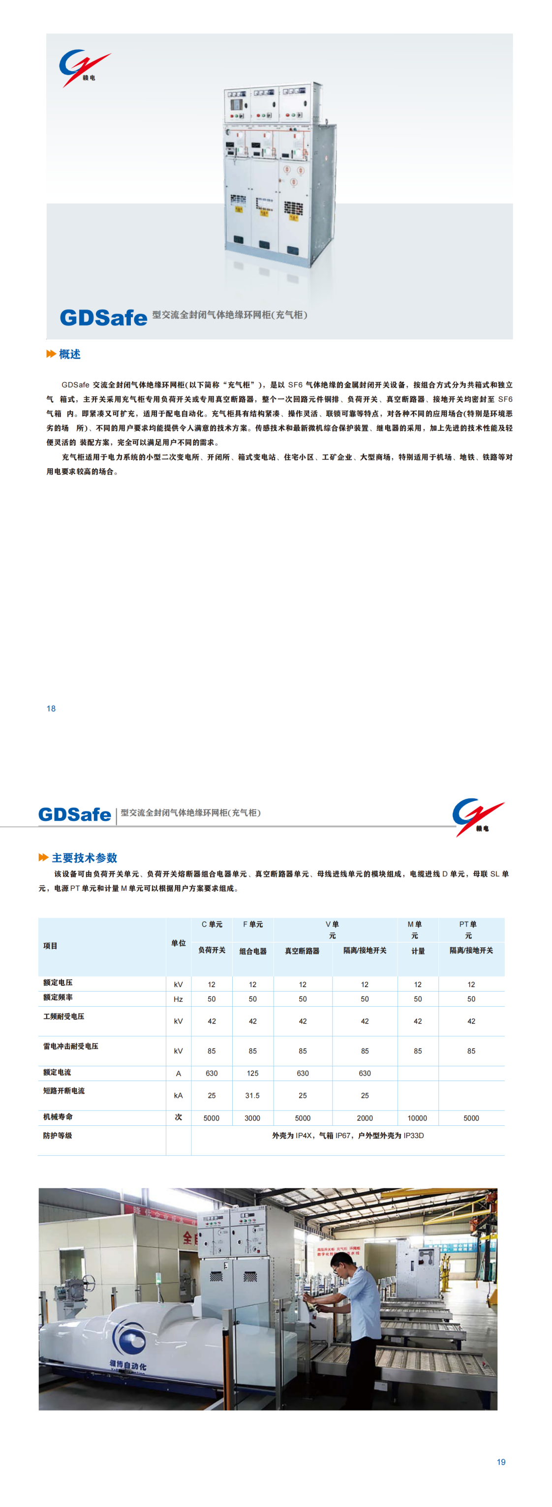 GDSafe 型交流全关闭气体绝缘环网柜(充气柜)_龙8头号玩家 | 电压互感器 | 非晶合金变压器 | 干式变压器 | 油浸式变压器